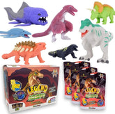 Legend of Animals: Jurassic Dynasty – Set di Dinosauri Interattivi | Glow & Color Change