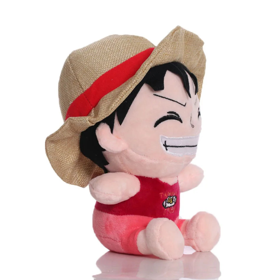 Peluche Pirati di One Piece – Luffy, Zoro, Chopper e Ace (25 cm)