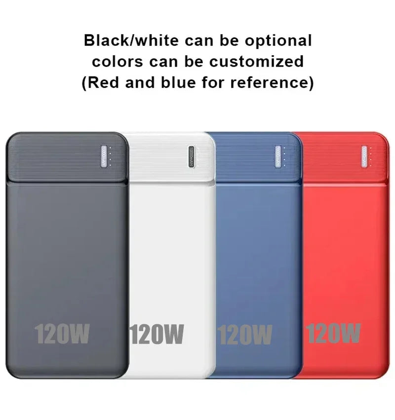 PowerBank OnePlus da 50000mAh, caricabatterie veloce da 120W, batteria esterna portatile, fornitura di alta capacità per tutti i cellulari