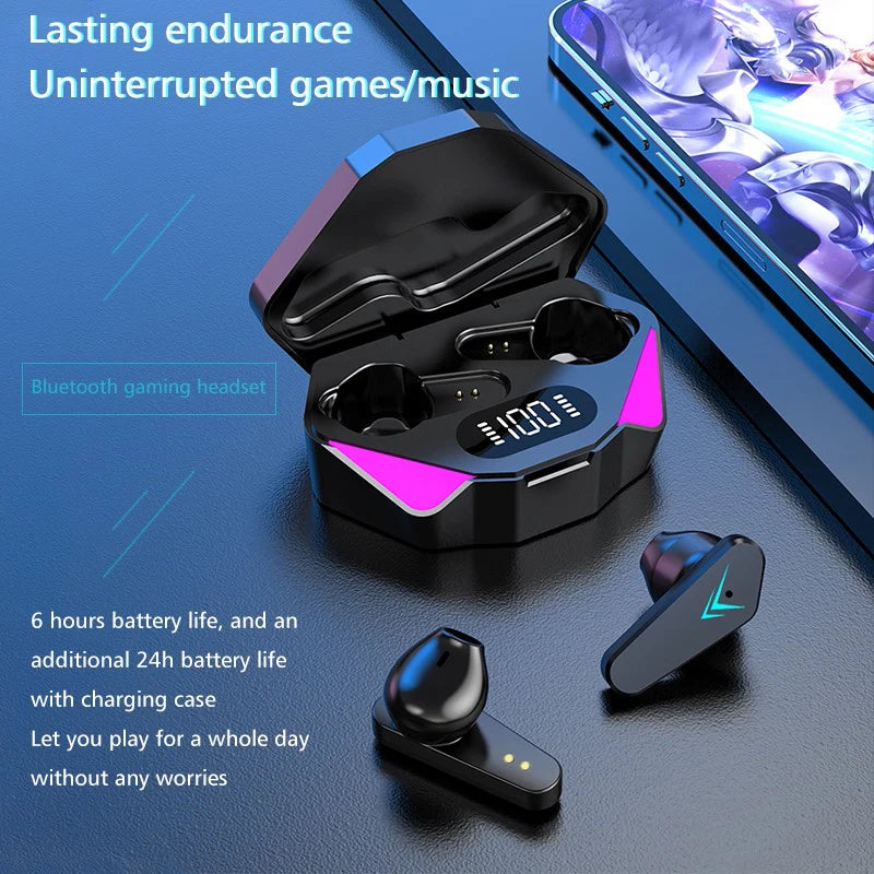 Auricolare Bluetooth Senza Fili Display A LED Auricolari Da Gioco Con Microfono Cuffie Senza Fili Auricolari Bluetooth Con Cancellazione Del Rumore