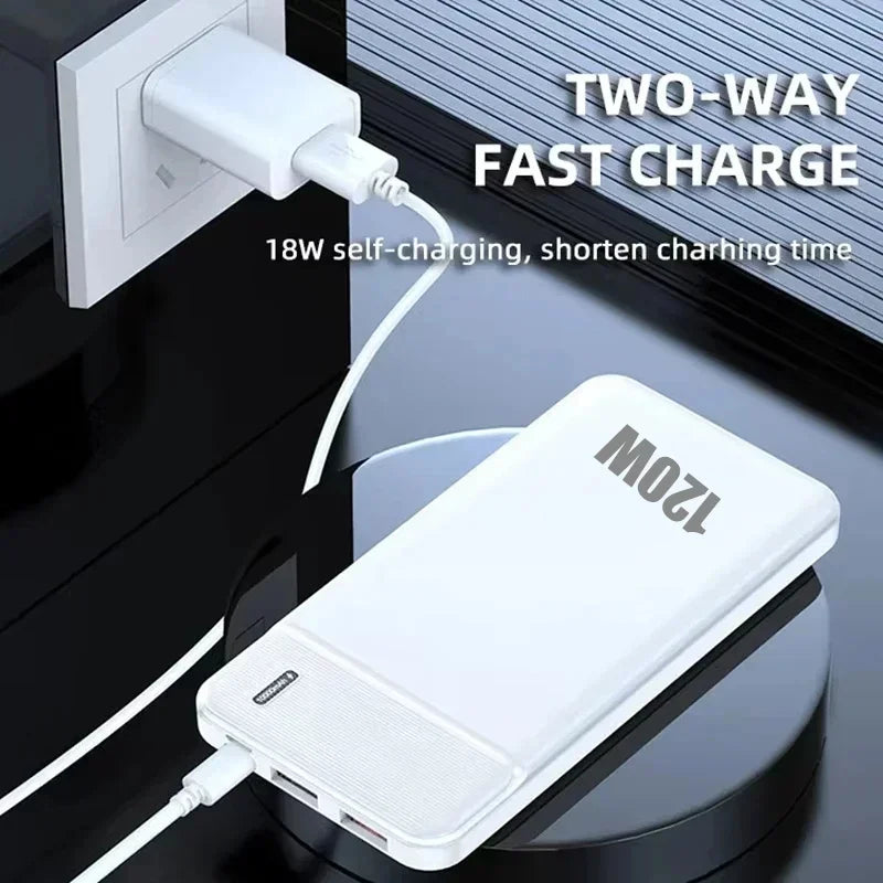 PowerBank OnePlus da 50000mAh, caricabatterie veloce da 120W, batteria esterna portatile, fornitura di alta capacità per tutti i cellulari