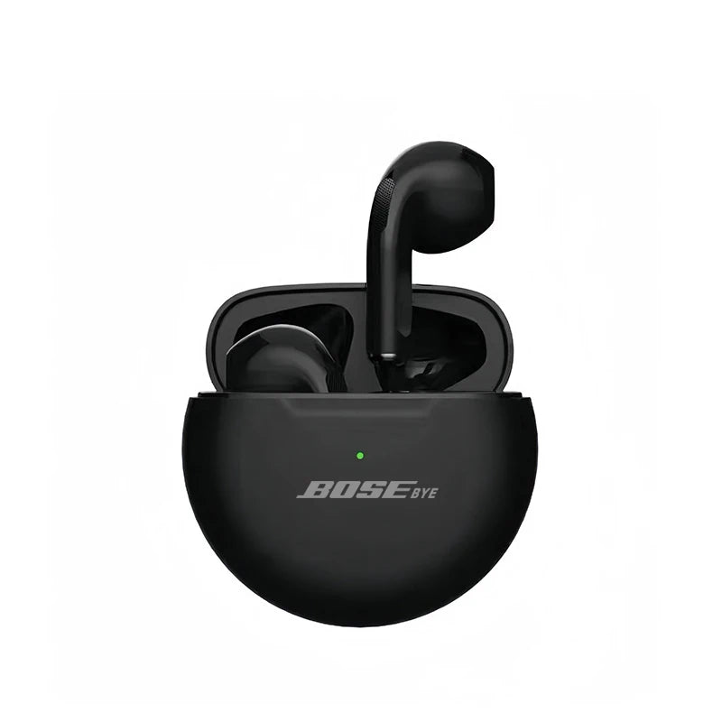 Auricolari originali Bosebye Air Pro 6 TWS 9D HIFI, auricolari Bluetooth musicali per iPhone e Android, cuffie wireless.