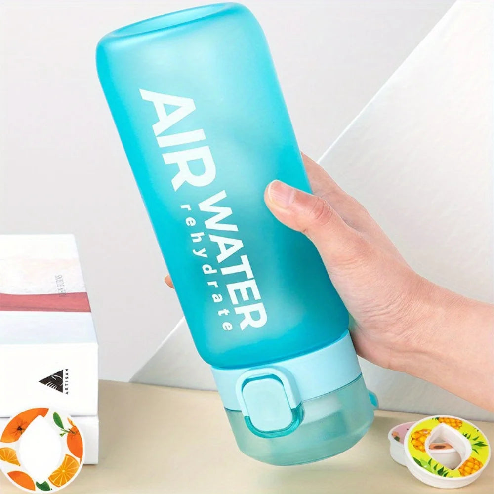Bottiglia d'acqua alla frutta da 750 ml/25 + 7 capsule di frutta ideale per sport e attività all'aperto.