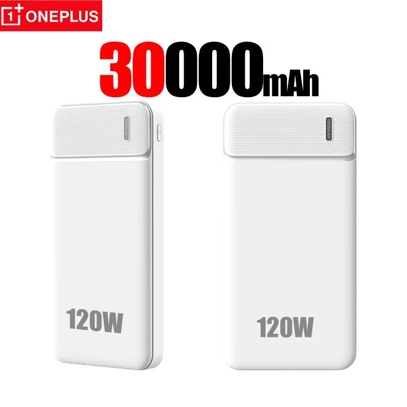 PowerBank OnePlus da 50000mAh, caricabatterie veloce da 120W, batteria esterna portatile, fornitura di alta capacità per tutti i cellulari