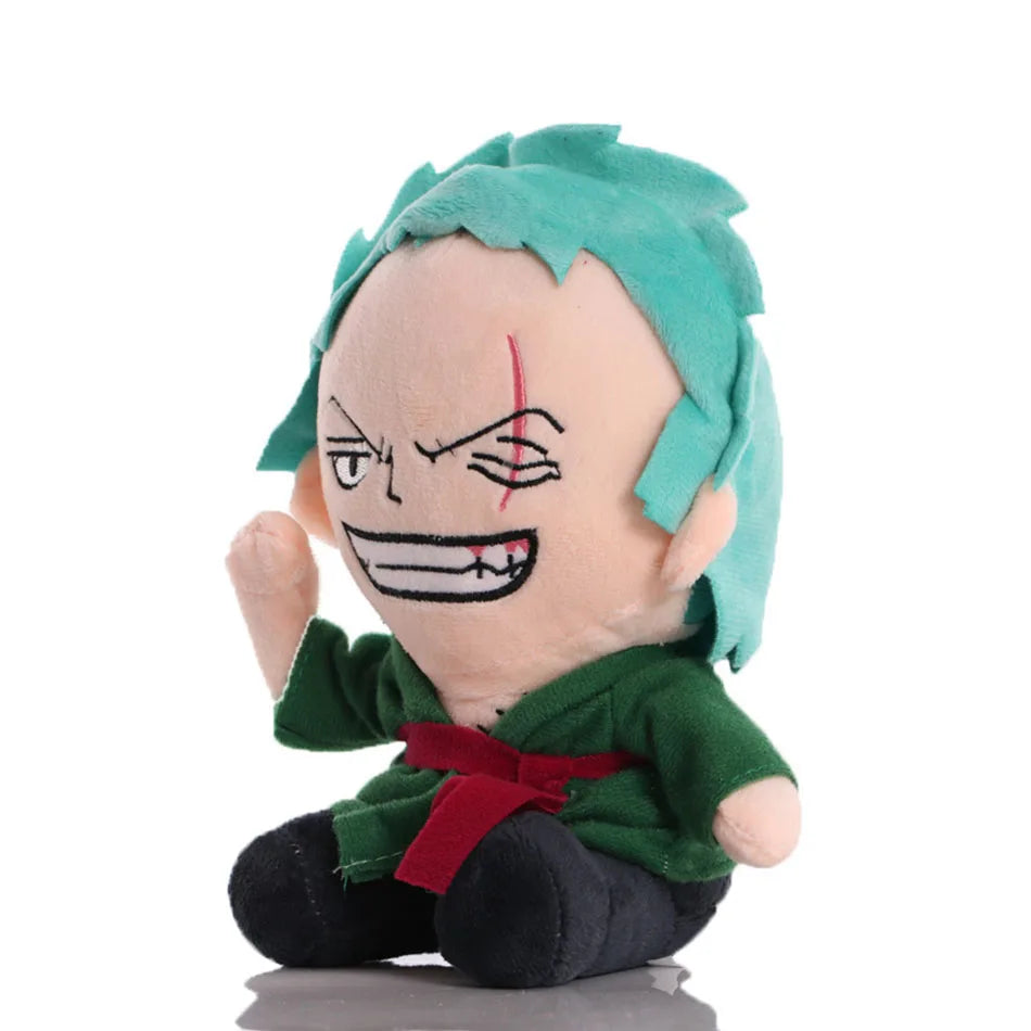 Peluche Pirati di One Piece – Luffy, Zoro, Chopper e Ace (25 cm)