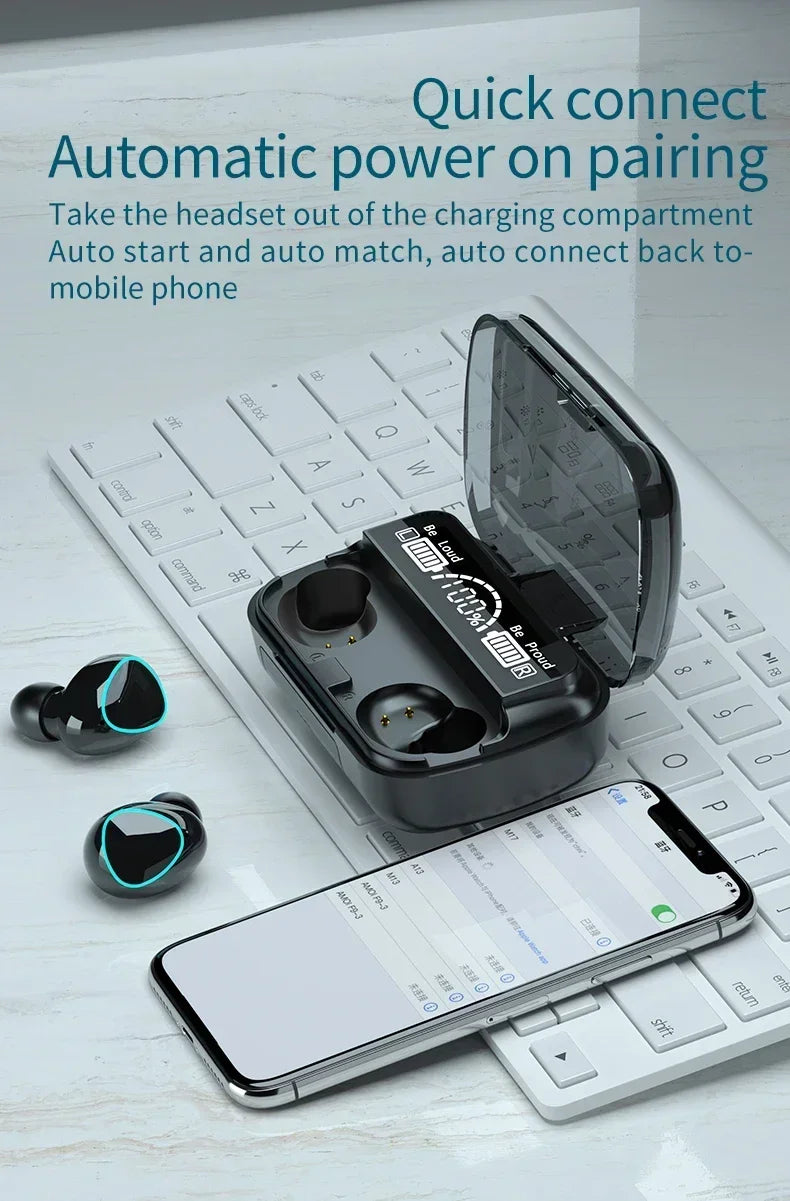 Cuffie M10 originali Bluetooth Wireless con cancellazione del rumore