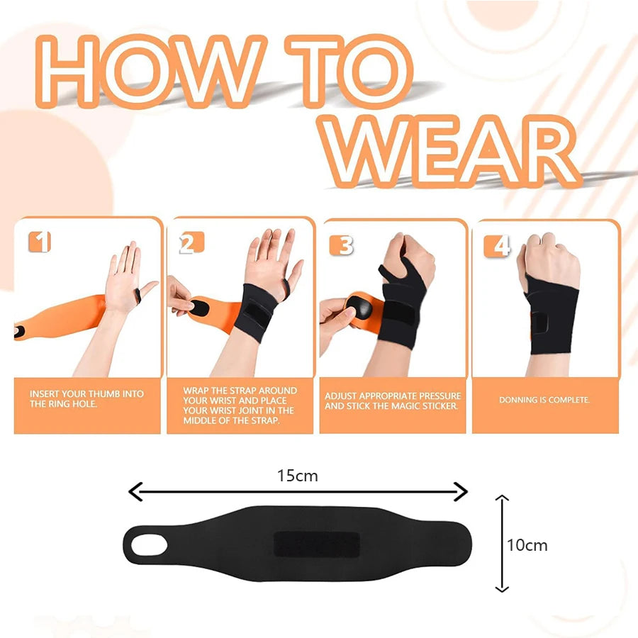 1 pezzo di protezione per il polso elastica ultrasottile, leggera, traspirante e anti-distorsione, adatta per coloro che svolgono sport e fitness e anche per coloro che soffrono di dolori ai polsi.