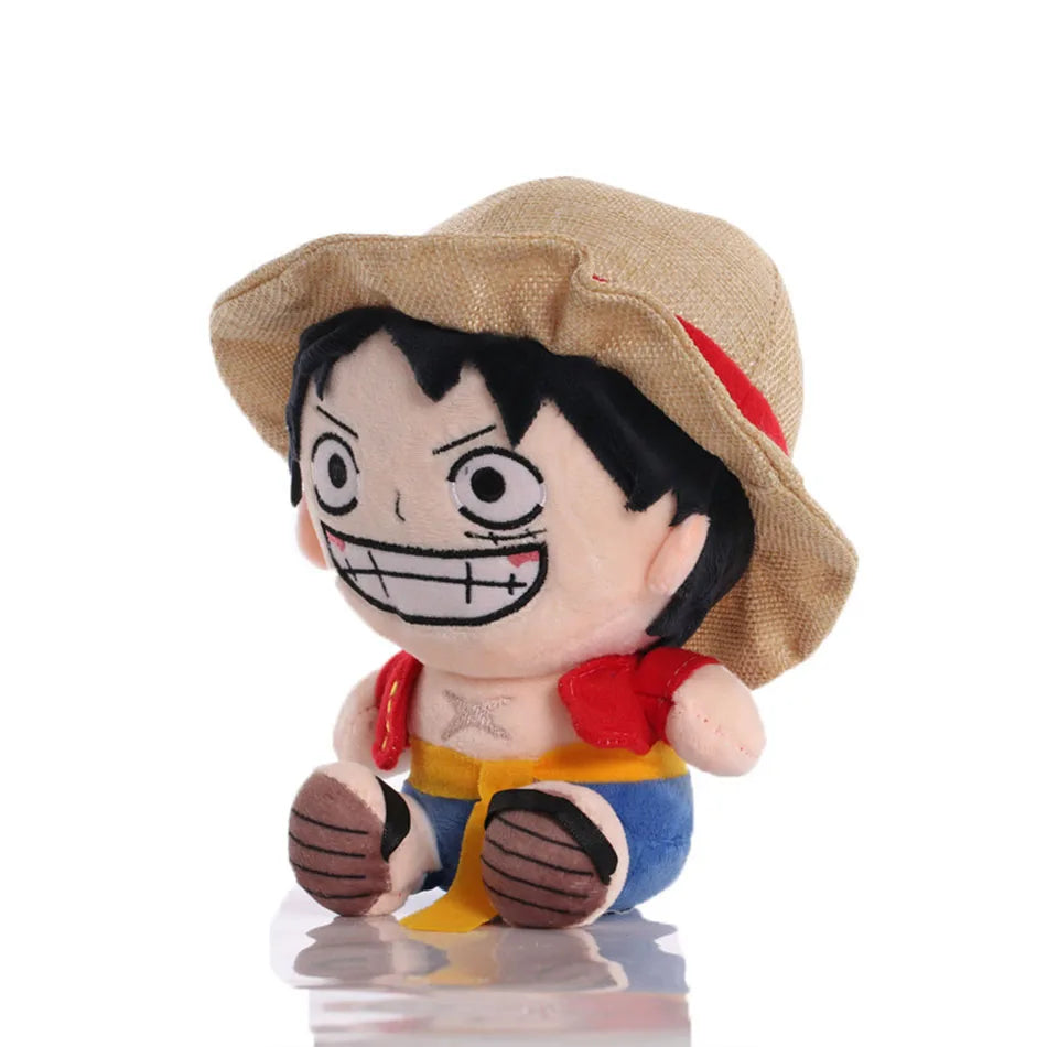 Peluche Pirati di One Piece – Luffy, Zoro, Chopper e Ace (25 cm)