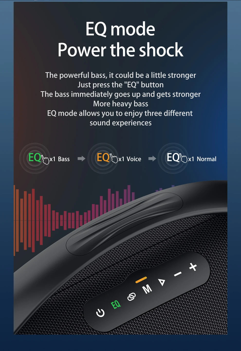 Casse wireless ZEALOT S97 80W portatile per esterni, qualità audio Hifi, luce RGB, 24 ore di riproduzione, 16000mAh