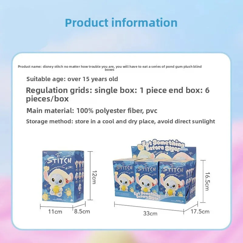 Disney Stitch – Mangia Qualcosa Prima di Dormire ✨
Un piccolo Stitch pronto per la sua dolce routine serale!
🟦 Colleziona la tua sorpresa! Questa blind box in vinile contiene una figura misteriosa di Stitch in pose ado