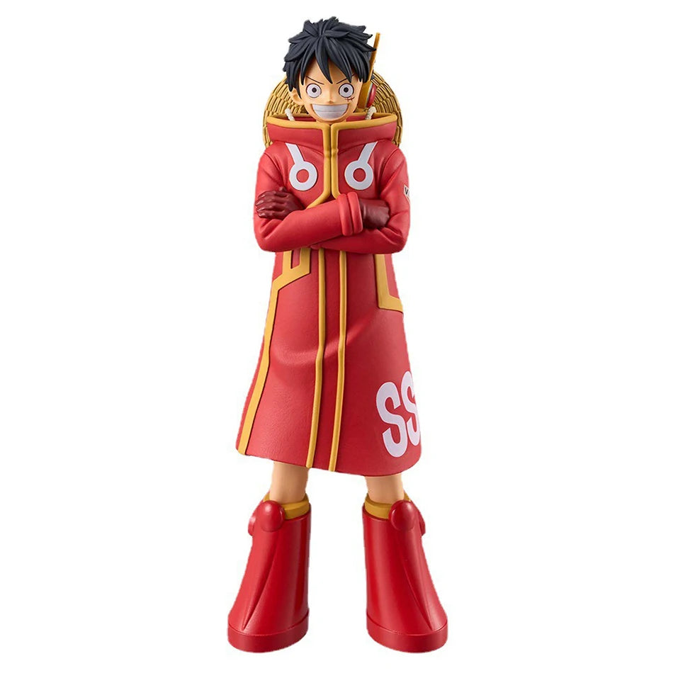 Figura Anime di Luffy da 17 cm della collezione One Piece, Monkey D. Luffy dell'Isola Egg Head, modellino d'azione in PVC