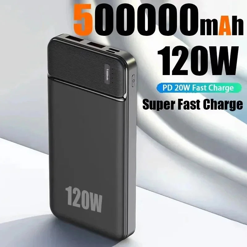PowerBank OnePlus da 50000mAh, caricabatterie veloce da 120W, batteria esterna portatile, fornitura di alta capacità per tutti i cellulari
