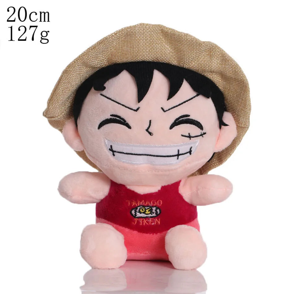 Peluche Pirati di One Piece – Luffy, Zoro, Chopper e Ace (25 cm)