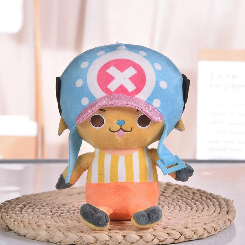 Peluche Pirati di One Piece – Luffy, Zoro, Chopper e Ace (25 cm)