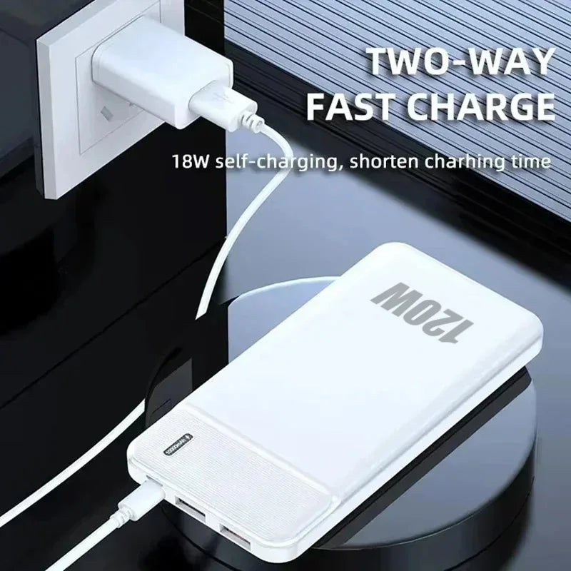 PowerBank OnePlus da 50000mAh, caricabatterie veloce da 120W, batteria esterna portatile, fornitura di alta capacità per tutti i cellulari