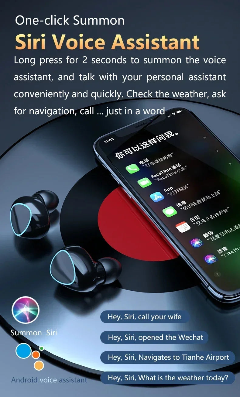 Cuffie M10 originali Bluetooth Wireless con cancellazione del rumore