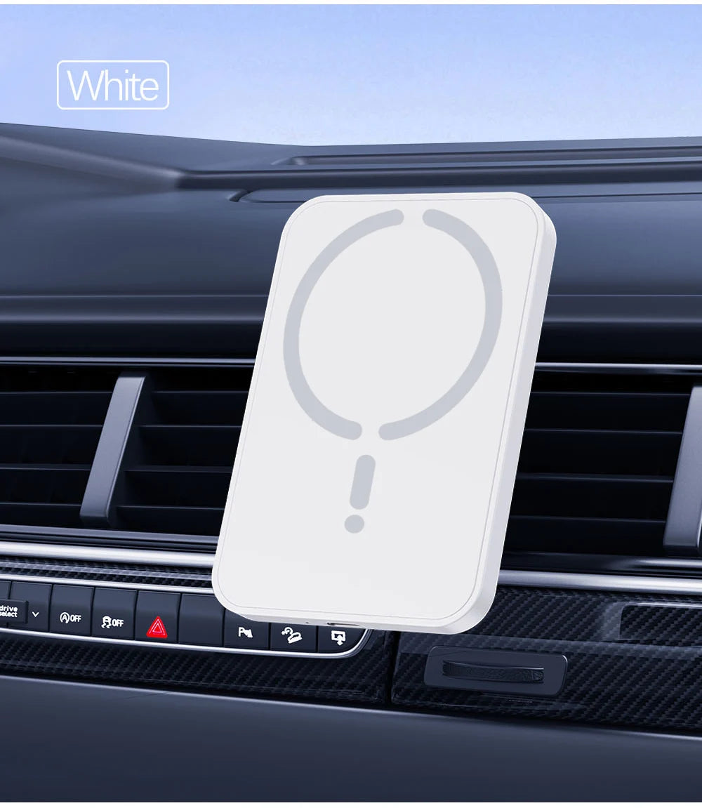 Caricabatterie wireless magnetico per auto da 15 W per iPhone 12, 13, 14, 15, 16 Pro Max, supporto per telefono da auto con bocchetta di aerazione, ricarica rapida.