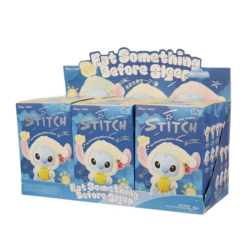 Disney Stitch – Mangia Qualcosa Prima di Dormire ✨
Un piccolo Stitch pronto per la sua dolce routine serale!
🟦 Colleziona la tua sorpresa! Questa blind box in vinile contiene una figura misteriosa di Stitch in pose ado