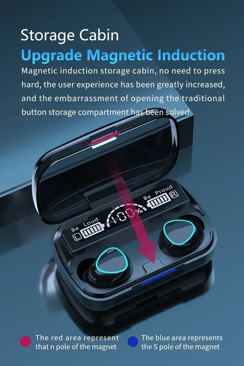 Cuffie M10 originali Bluetooth Wireless con cancellazione del rumore