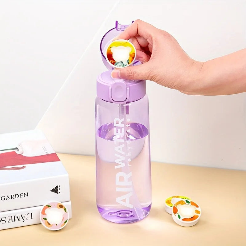 Bottiglia d'acqua alla frutta da 750 ml/25 + 7 capsule di frutta ideale per sport e attività all'aperto.