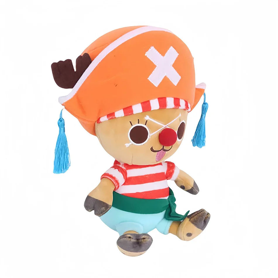 Peluche Pirati di One Piece – Luffy, Zoro, Chopper e Ace (25 cm)