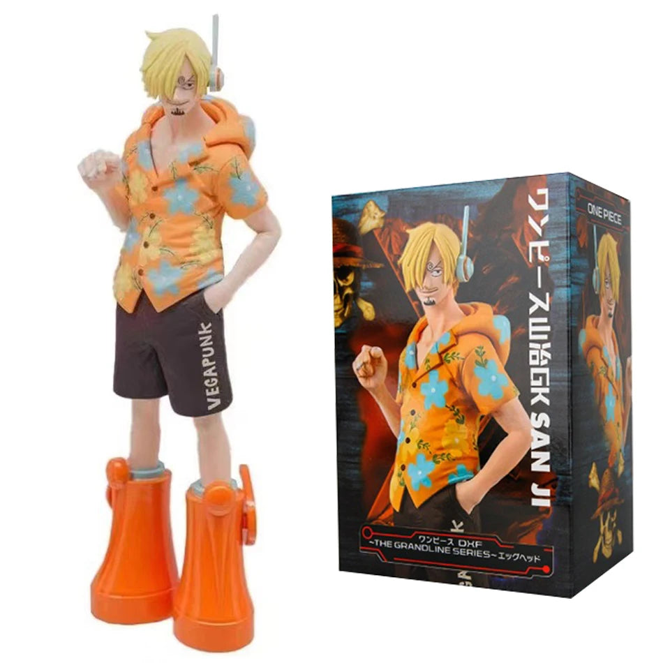 Figura Anime di Luffy da 17 cm della collezione One Piece, Monkey D. Luffy dell'Isola Egg Head, modellino d'azione in PVC