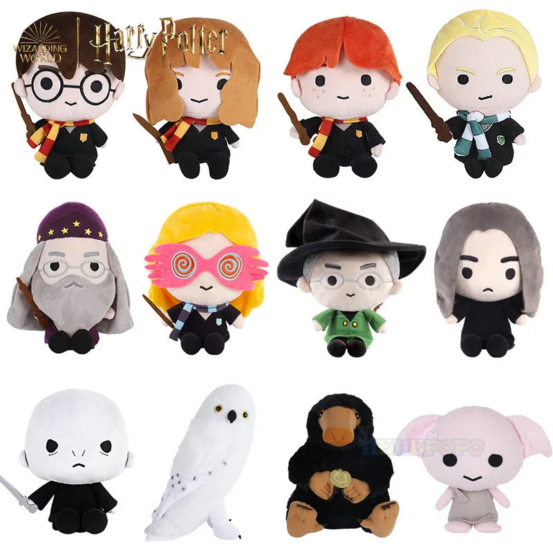 Giocattolo di peluche originale di Harry Potter e Animali Fantastici da 20/25 cm, carino e morbido, pupazzi da film e TV per bambini