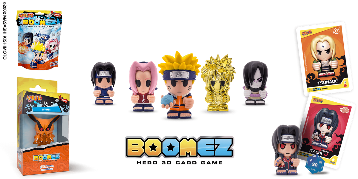 BoomEZ Hero 3D Card Game – Naruto Edition | Figurine &amp; Carte da Collezione