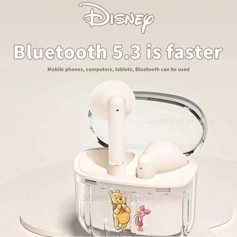 Nuovi auricolari wireless Bluetooth Lilo & Stitch HD chiamate cuffie lunga durata