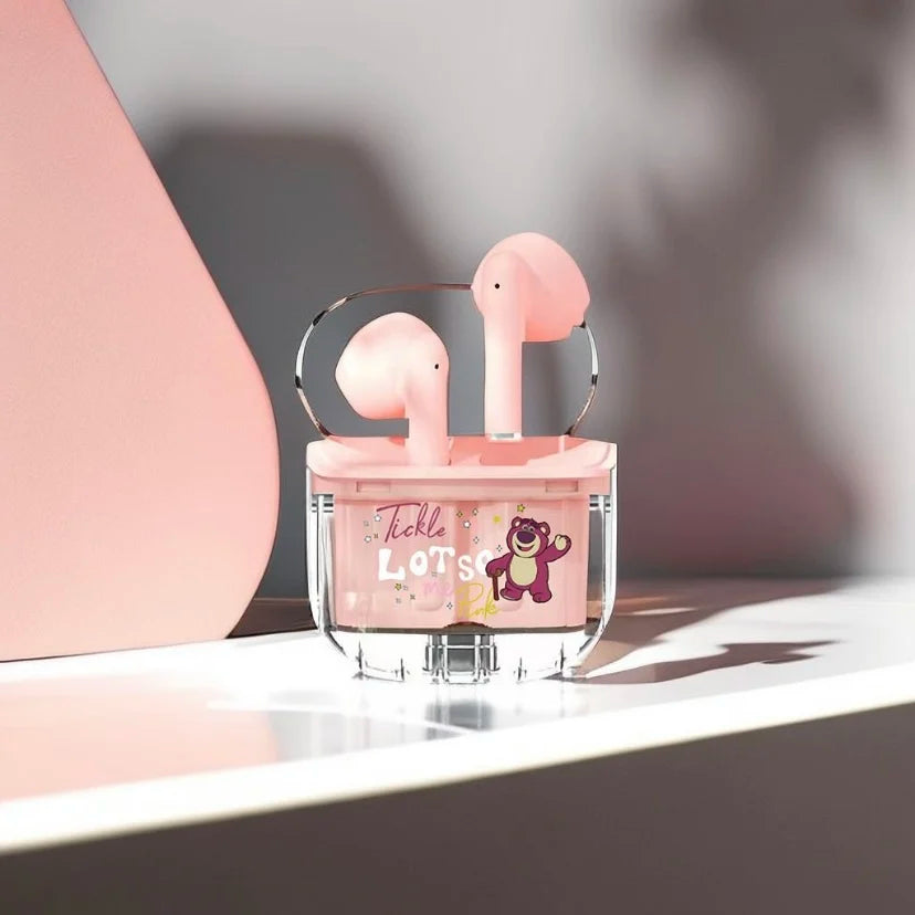 Nuovi auricolari wireless Bluetooth Lilo & Stitch HD chiamate cuffie lunga durata