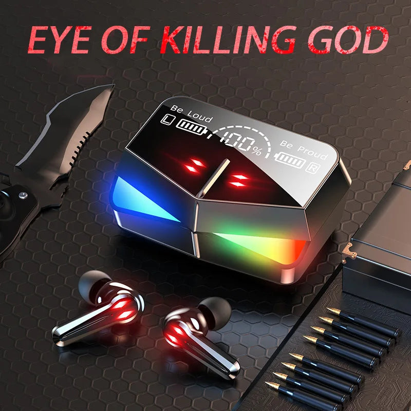 Nuovo Auricolare Bluetooth Wireless Gamer LED Digitale DIsplay Auricolari Con Microfono Cuffie Wireless Stereo HIFI Auricolare Bluetooth