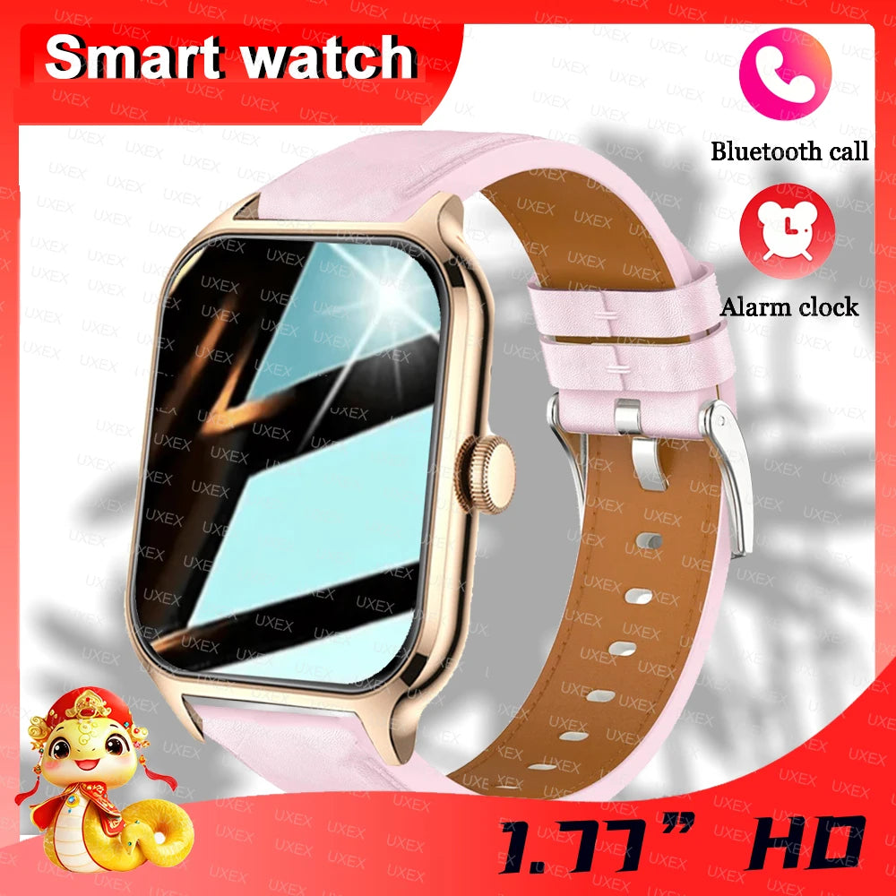 Smartwatch Business Pro Uomo 1.77 Pollici - Touch Screen (Chiamate, Bluetooth, Monitoraggio Salute, Foto Personalizzata) - 2025 Nuovo