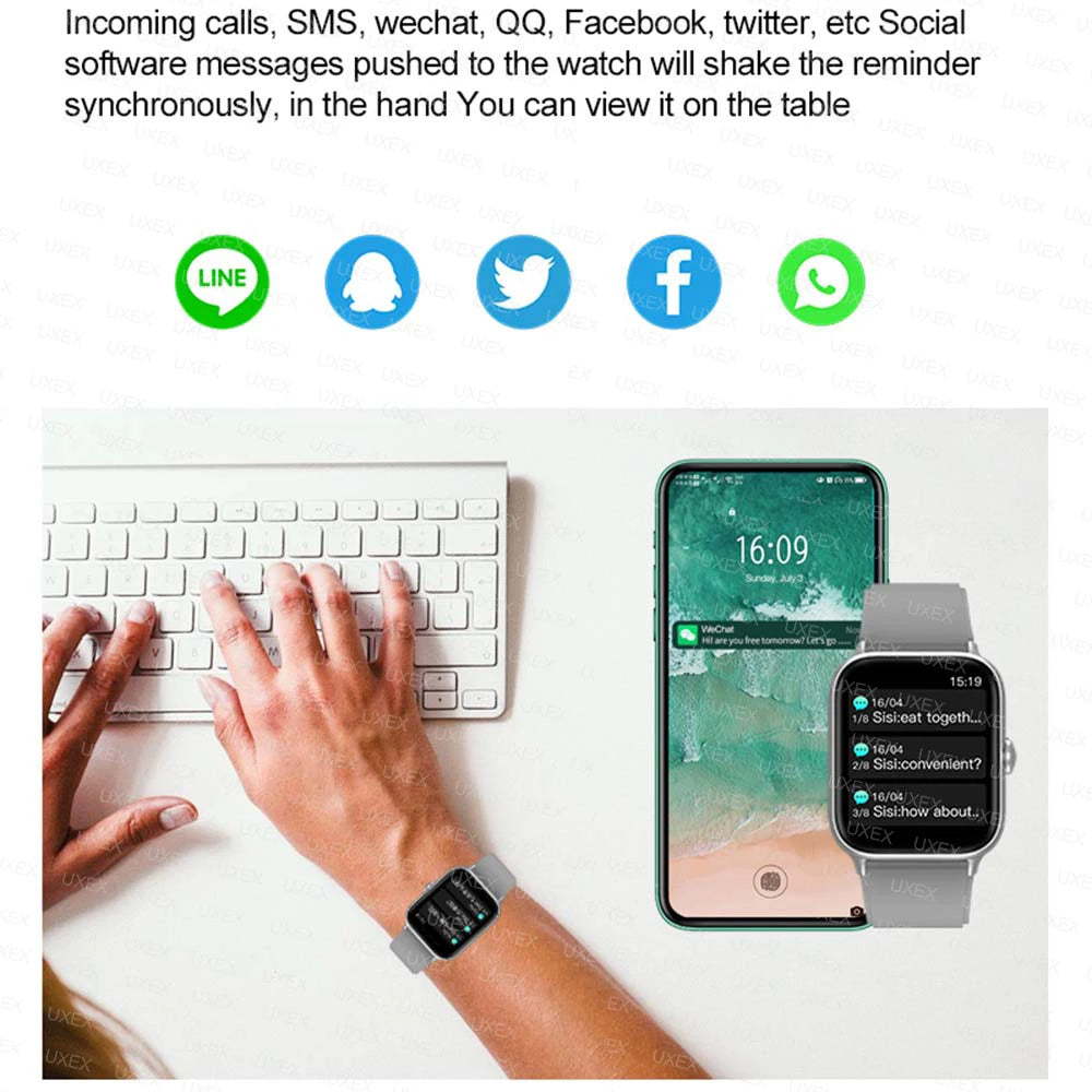 Smartwatch Business Pro Uomo 1.77 Pollici - Touch Screen (Chiamate, Bluetooth, Monitoraggio Salute, Foto Personalizzata) - 2025 Nuovo