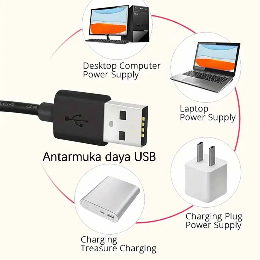 Luce ad anello per selfie a LED Spina USB da 10 pollici Illuminazione a 3 toni. Luce per fotografia, registrazione video, per trasmissione in diretta e tanto altro.