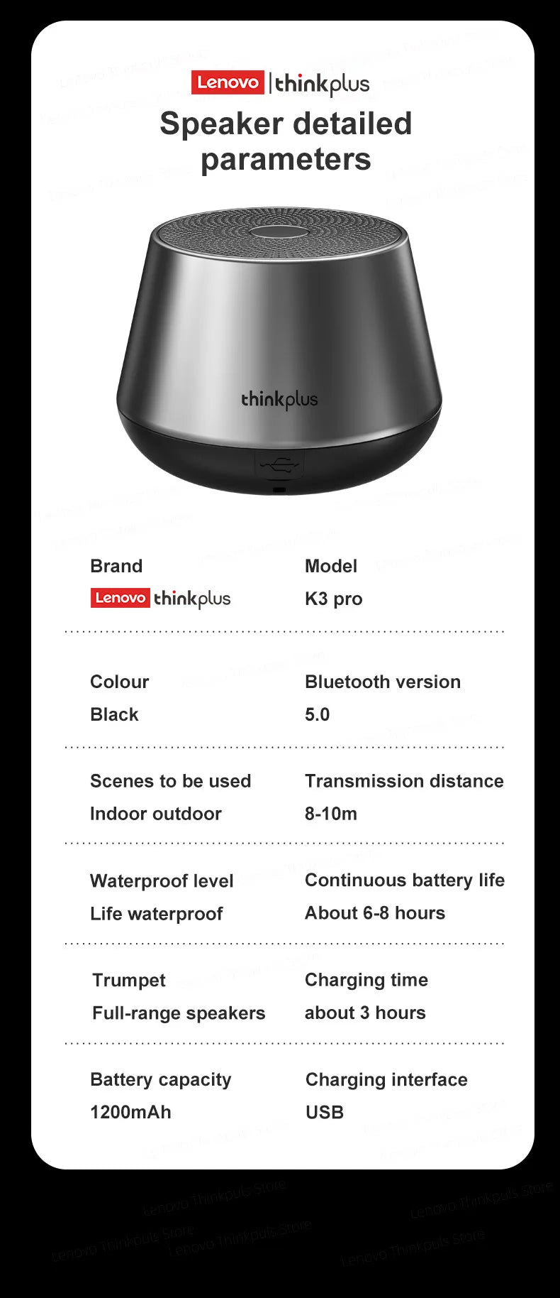 Altoparlante Bluetooth portatile, Stereo Surround wireless, Lettore audio musicale