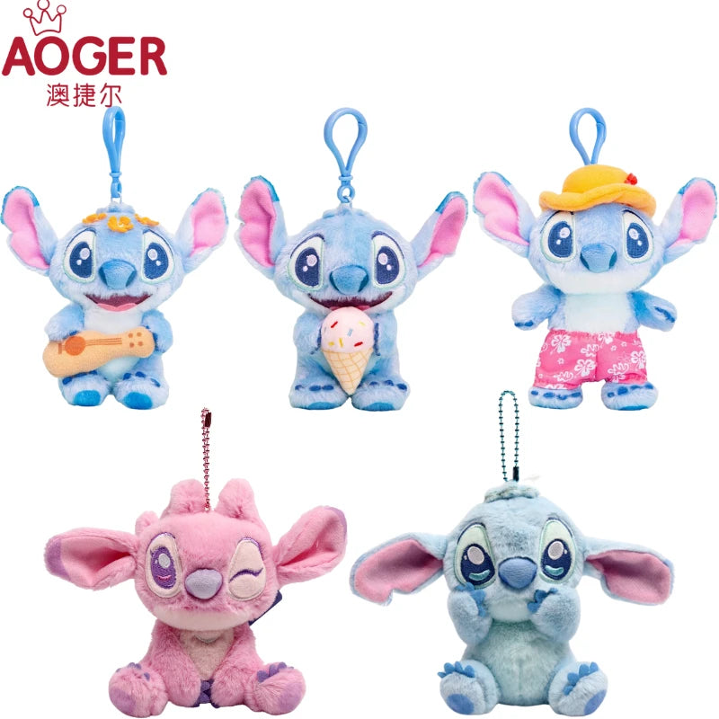 Pupazzi Stitch Disney originali. Ottimo portachiavi peluche adatto come regali per bambini