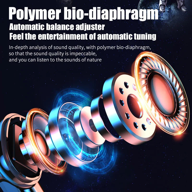 Nuovo Auricolare Bluetooth Wireless Gamer LED Digitale DIsplay Auricolari Con Microfono Cuffie Wireless Stereo HIFI Auricolare Bluetooth