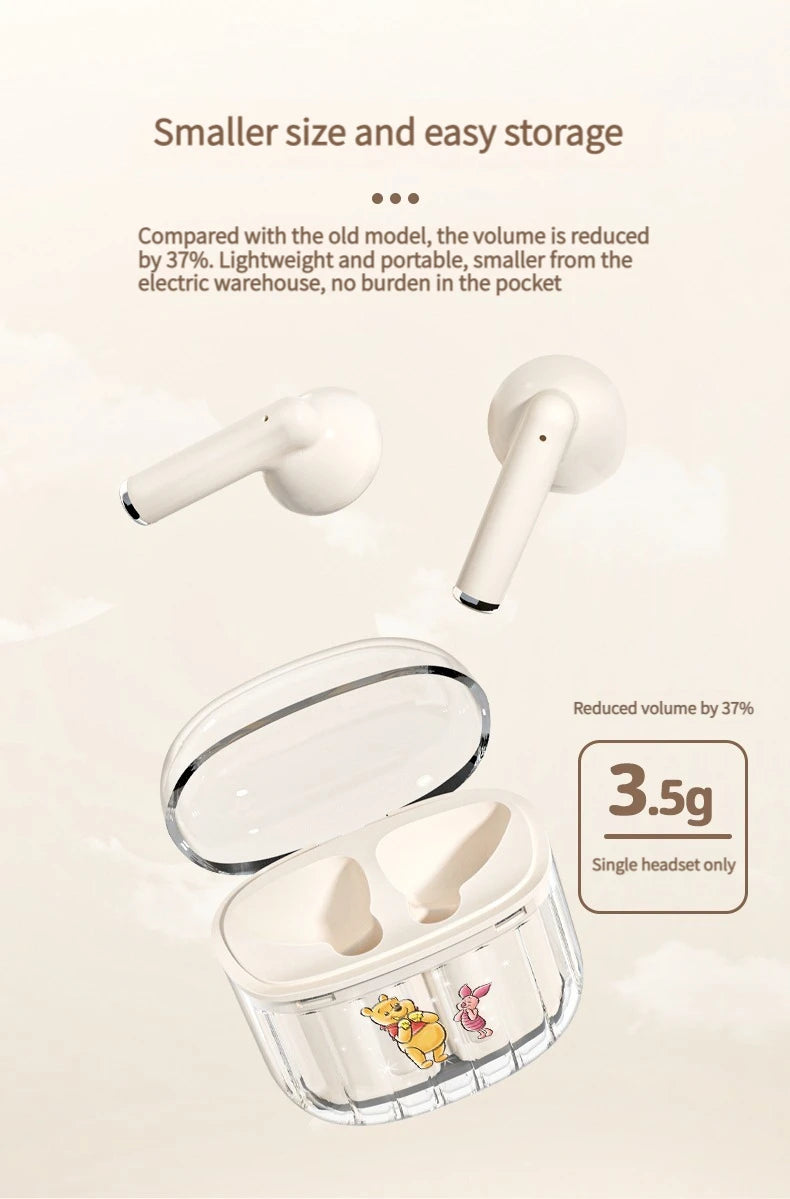 Nuovi auricolari wireless Bluetooth Lilo & Stitch HD chiamate cuffie lunga durata