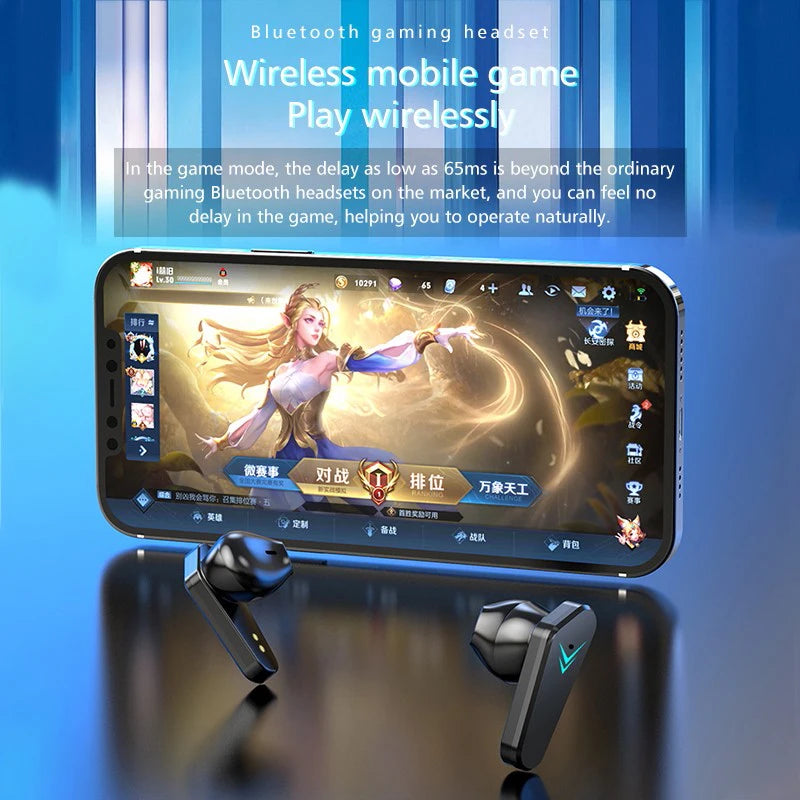 Auricolare Bluetooth Senza Fili Display A LED Auricolari Da Gioco Con Microfono Cuffie Senza Fili Auricolari Bluetooth Con Cancellazione Del Rumore