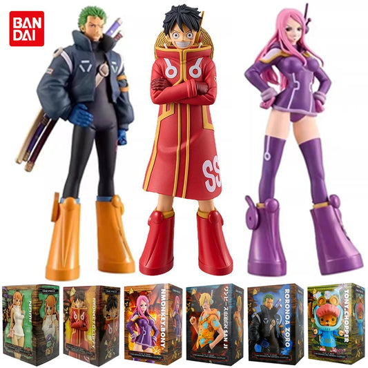 Figura Anime di Luffy da 17 cm della collezione One Piece, Monkey D. Luffy dell'Isola Egg Head, modellino d'azione in PVC