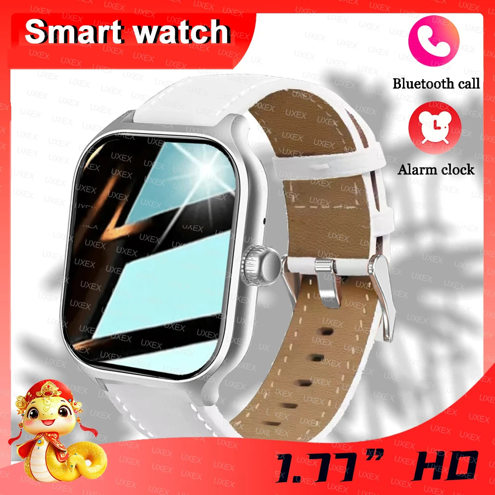 Smartwatch Business Pro Uomo 1.77 Pollici - Touch Screen (Chiamate, Bluetooth, Monitoraggio Salute, Foto Personalizzata) - 2025 Nuovo