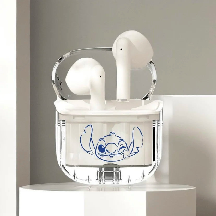 Nuovi auricolari wireless Bluetooth Lilo & Stitch HD chiamate cuffie lunga durata