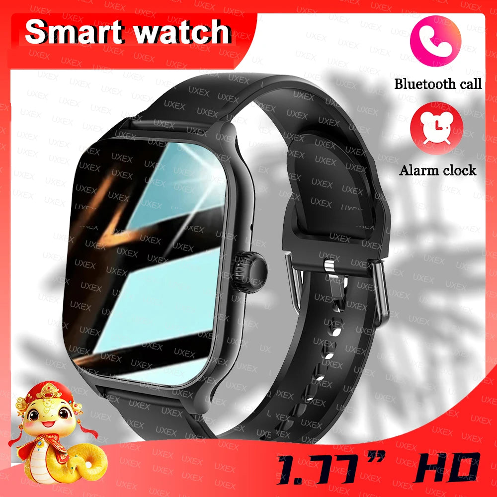 Smartwatch Business Pro Uomo 1.77 Pollici - Touch Screen (Chiamate, Bluetooth, Monitoraggio Salute, Foto Personalizzata) - 2025 Nuovo