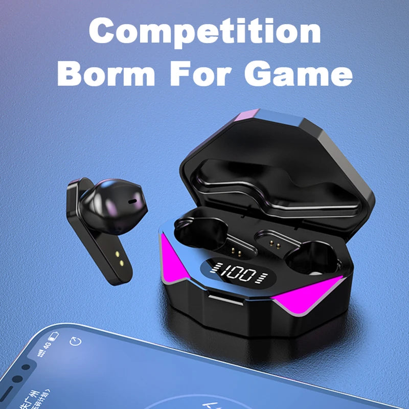 Auricolare Bluetooth Senza Fili Display A LED Auricolari Da Gioco Con Microfono Cuffie Senza Fili Auricolari Bluetooth Con Cancellazione Del Rumore