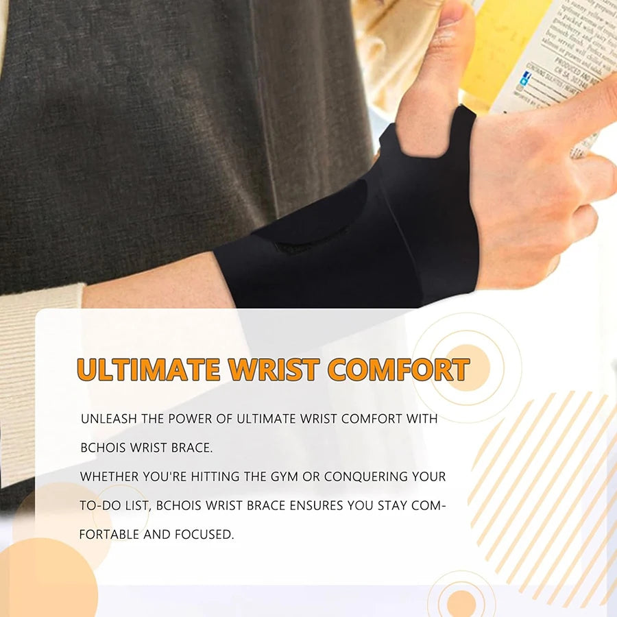 1 pezzo di protezione per il polso elastica ultrasottile, leggera, traspirante e anti-distorsione, adatta per coloro che svolgono sport e fitness e anche per coloro che soffrono di dolori ai polsi.