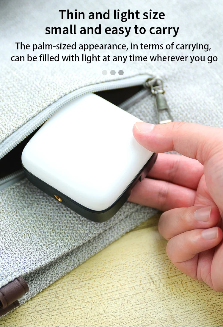 Luce portatile a LED per selfie, per videocamera per telefono o macchina fotografica da usare per videoregistrazioni su TikTok o altri canali, video per trucco e tanto altro.