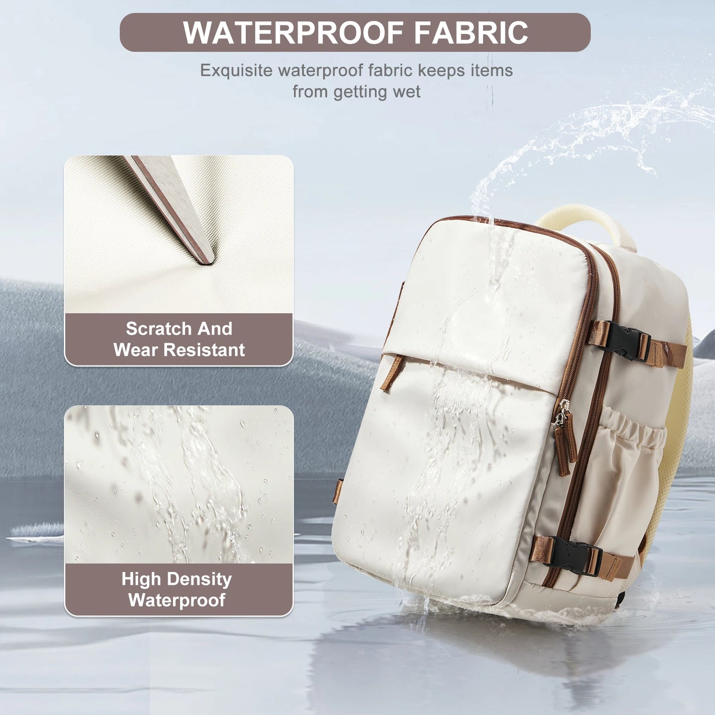 Zaino da viaggio per cabina aerea 40x30x20, zaino da cabina per bagagli a mano  40x30x20, bagagli a mano per uomini e donne, borse per laptop da 15,6 pollici