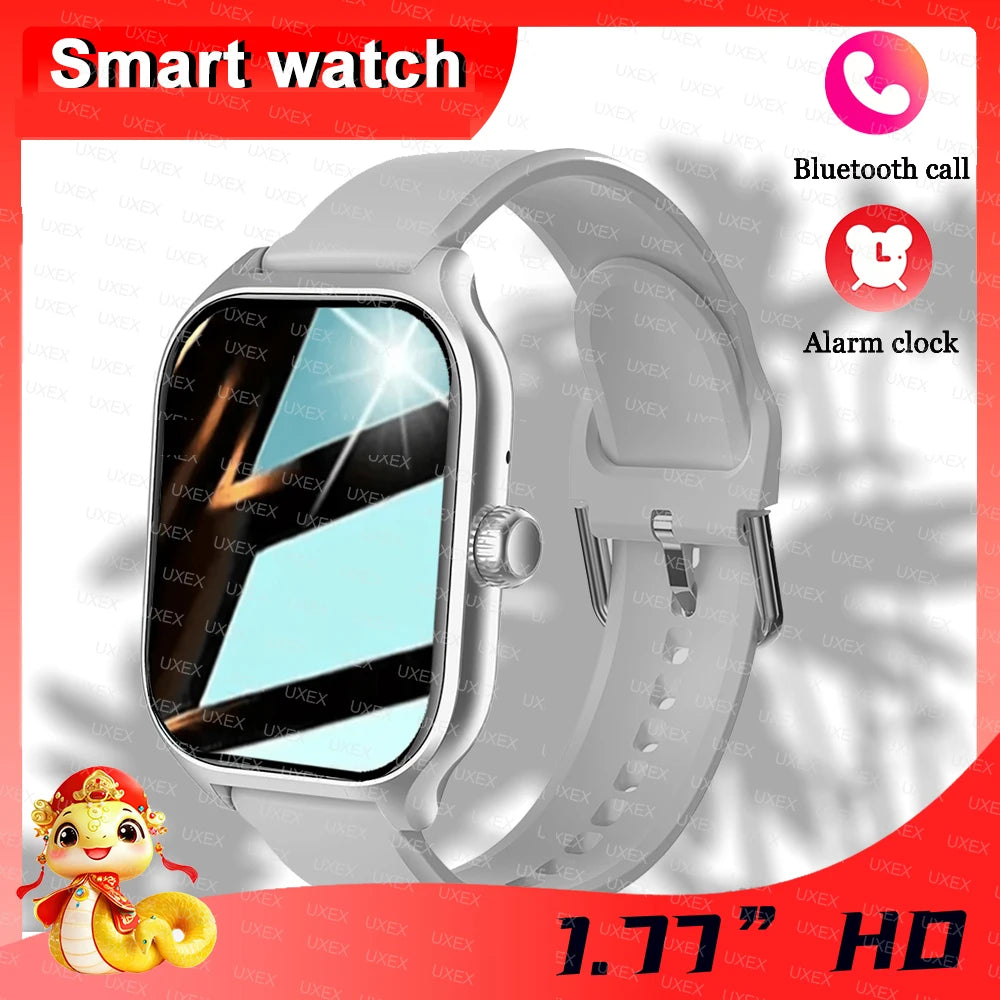 Smartwatch Business Pro Uomo 1.77 Pollici - Touch Screen (Chiamate, Bluetooth, Monitoraggio Salute, Foto Personalizzata) - 2025 Nuovo