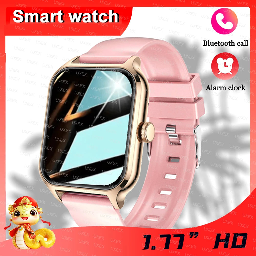 Smartwatch Business Pro Uomo 1.77 Pollici - Touch Screen (Chiamate, Bluetooth, Monitoraggio Salute, Foto Personalizzata) - 2025 Nuovo
