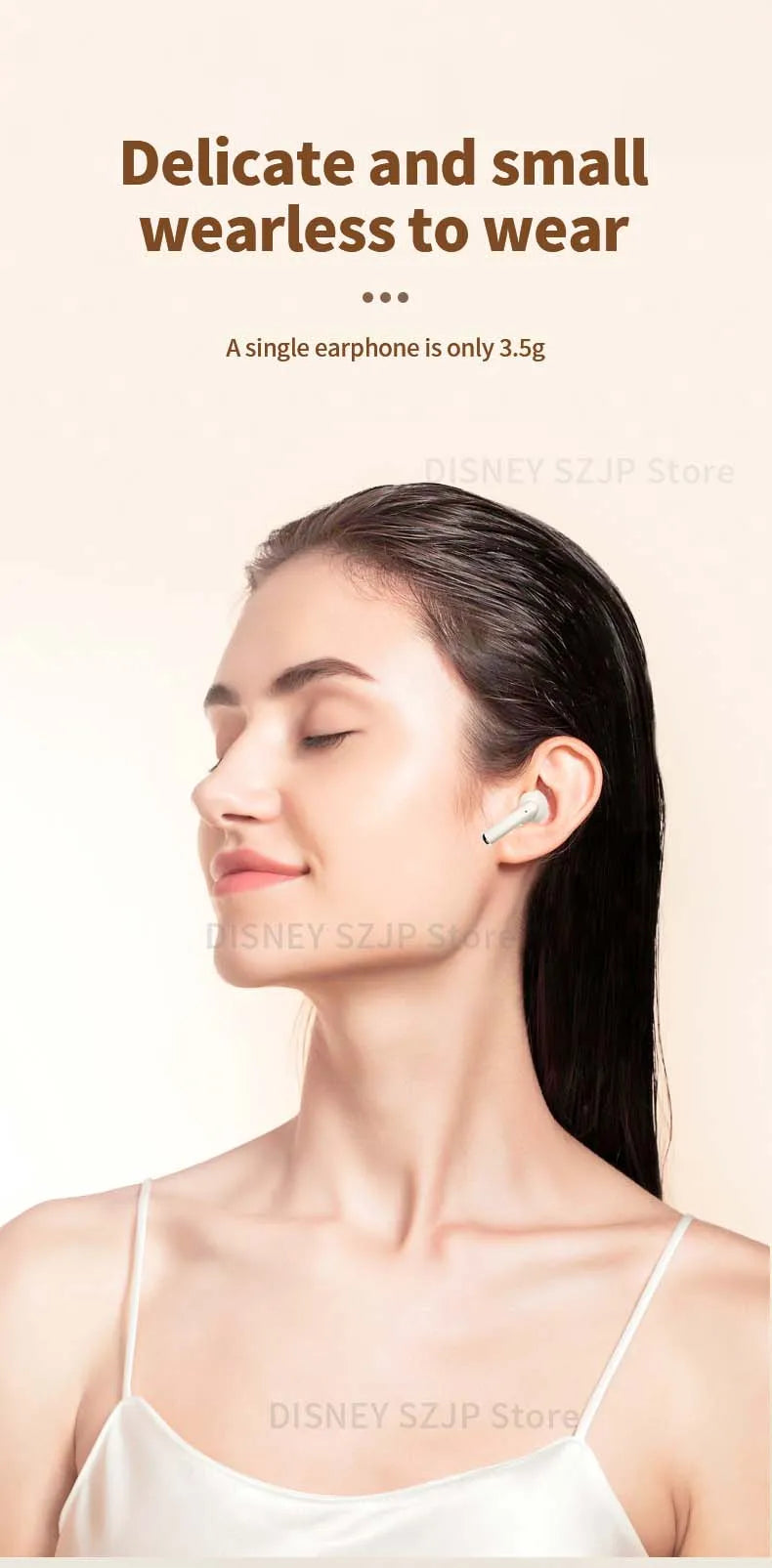 Nuovi auricolari wireless Bluetooth Lilo & Stitch HD chiamate cuffie lunga durata